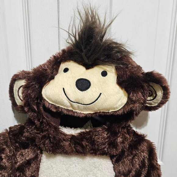 Monkey Around Baby Halloween Costume 0-6 Months Plush Banana Rattle Halloween - Picture 3 of 8